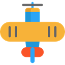transportation, Plane, transport, Toy, airplane, Baby Toy, Airplanes, Planes, Kid And Baby Goldenrod icon