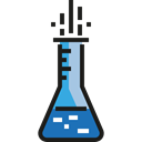 education, Chemistry, flask, chemical, Test Tube, Flasks, science Black icon