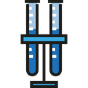 Chemistry, chemical, Test Tube, Test Tubes, science, education Black icon
