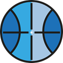 Basketball, team, equipment, sports, Sport Team, Sports And Competition SteelBlue icon
