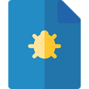 virus, interface, malware, Files And Folders, document, File, Computer, Archive SteelBlue icon