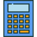 maths, Tools And Utensils, Calculating, Technological, calculator, technology CornflowerBlue icon