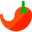 Appetizer, Spicy, Food And Restaurant, food, Chilli, vegetable, Chili OrangeRed icon