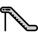 Escalator Sign, Basic App, escalator, Stairs, up arrow, Tools And Utensils, Stair Black icon