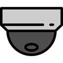 cctv, security camera, surveillance, security, technology LightGray icon