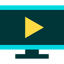 technology, entertainment, Tv, monitor, screen, television DarkSlateGray icon