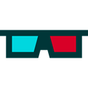 entertainment, filming, Tools And Utensils, cinema, film, movie, 3d glasses Black icon
