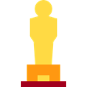 cinema, entertainment, academy, Oscars, award, trophy, Oscar, Awards Black icon