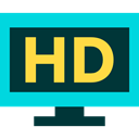 cinema, Hd, technology, entertainment, Tv, monitor, screen, television DarkSlateGray icon