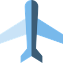 Airport, Plane, transport, flight, Aeroplane, airplane Black icon