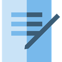 pencil, Signature, Business, document, contract, Agreement, Signing SkyBlue icon