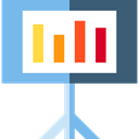 finances, Bar chart, work, Stats, statistics, Presentation, Class, Business SkyBlue icon