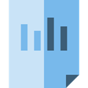 document, File, Archive, graph, Business, Stats, graphic SkyBlue icon