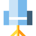 sitting, Seat, Chair, furniture, Armchair SkyBlue icon