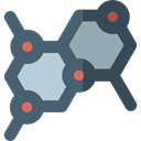 education, nature, Molecule, Biology, Molecular, Molecules, Healthcare And Medical, science DimGray icon