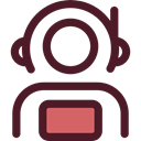 Occupation, Aqualung, people, user, Avatar, job, space, Astronaut, galaxy, profession Maroon icon