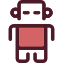 robot, technology, electronics, Science Fiction, Futurist Maroon icon