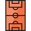 field, stadium, sports, football field, soccer field, Sports And Competition Salmon icon