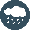 weather, Rain, Storm, sky, rainy, meteorology, raining DarkSlateGray icon