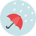 Umbrella, weather, Protection, Rain, rainy, Umbrellas PowderBlue icon