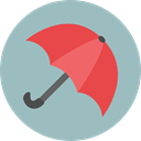 Umbrella, weather, Protection, Rain, rainy, Tools And Utensils, Umbrellas DarkGray icon