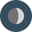 Moon, weather, nature, meteorology, Astronomy, full moon, Moon Phase DarkSlateGray icon