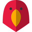 bird, zoo, parrot, Animals, Wild Life, Animal Kingdom Crimson icon