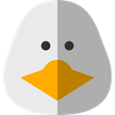 bird, Duck, Animals, Wild Life DarkGray icon