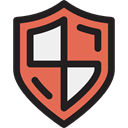 security, Protection, shield, weapons, defense Black icon