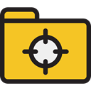 Folder, Data Storage, Office Material, Files And Folders, interface, storage, file storage Goldenrod icon