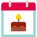Calendar, Birthday And Party, Time And Date, interface, Administration, Organization, Calendars, time, date, birthday, Schedule Crimson icon