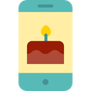 Birthday And Party, music, birthday, party, Cell phone, electronics, Horn, Fun, Celebration, new year NavajoWhite icon