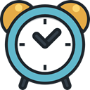 Clock, time, Time And Date, timer, alarm clock, Tools And Utensils DarkSlateGray icon