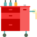 storage, Ink, Workstation, tattoo, workplace Firebrick icon