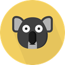 Animals, wildlife, Animal Kingdom, zoo, koala SandyBrown icon