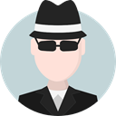 Man, Occupation, Avatar, job, spy, profession, people, Agent, user, detective LightGray icon