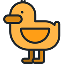 bird, Duck, Animals, Wild Life SandyBrown icon