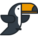 bird, toucan, Animals, Wild Life, Animal Kingdom DarkSlateGray icon