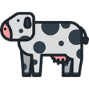 Wild Life, Animal Kingdom, zoo, cow, Animals DarkSlateGray icon