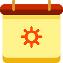 Calendar, date, Schedule, interface, Organization, Events Khaki icon