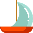 navigation, Boat, transport, Sailboat, sailing boat MediumAquamarine icon