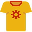 Shirt, Clothes, clothing, fashion, Masculine, Garment Goldenrod icon