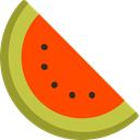 food, Fruit, organic, watermelon, diet, vegetarian, vegan, Healthy Food OrangeRed icon