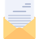 Email, envelope, Message, mail, Letter, Note, Communications AliceBlue icon