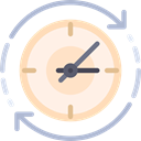 Clock, time, watch, tool, square, Tools And Utensils, Time And Date Linen icon