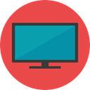 monitor, screen, television, Tv, Computer, technology, electronics Tomato icon