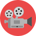 Video Cameras, electronics, video camera, filming, cinema, film, movie, technology Tomato icon