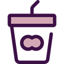Food And Restaurant, straw, Soft Drink, Take Away, Paper Cup, food, soda MidnightBlue icon