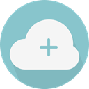 Computer, Cloud, weather, Cloudy, sky, Cloud computing SkyBlue icon