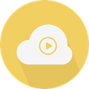 Computer, Cloud, weather, Cloudy, sky, Cloud computing SandyBrown icon